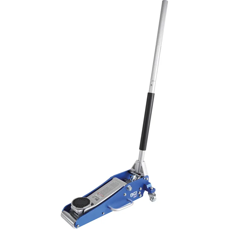 BGS 2897 Rangier-Wagenheber 1,5 t hydraulisch Aluminium-Stahl-Konstruktion Hydraulik mit Doppelhubkolben