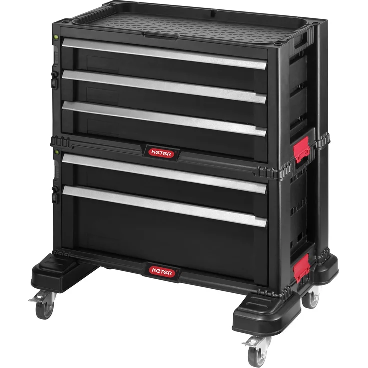 KETER 237007 Werkzeugwagen Herstellerfarbe:Schwarz – Bild 1