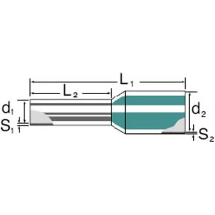 Weidmüller 9019080000 Aderendhülse 1mm² Teilisoliert Rot 500St.