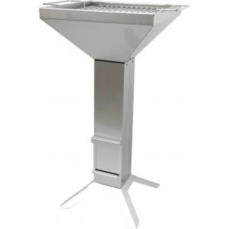 Thüros T2 Säulengrill (TKE 4 F35) Holzkohlegrill, für 4-5 Personen, Grillfläche 35 x 35 cm