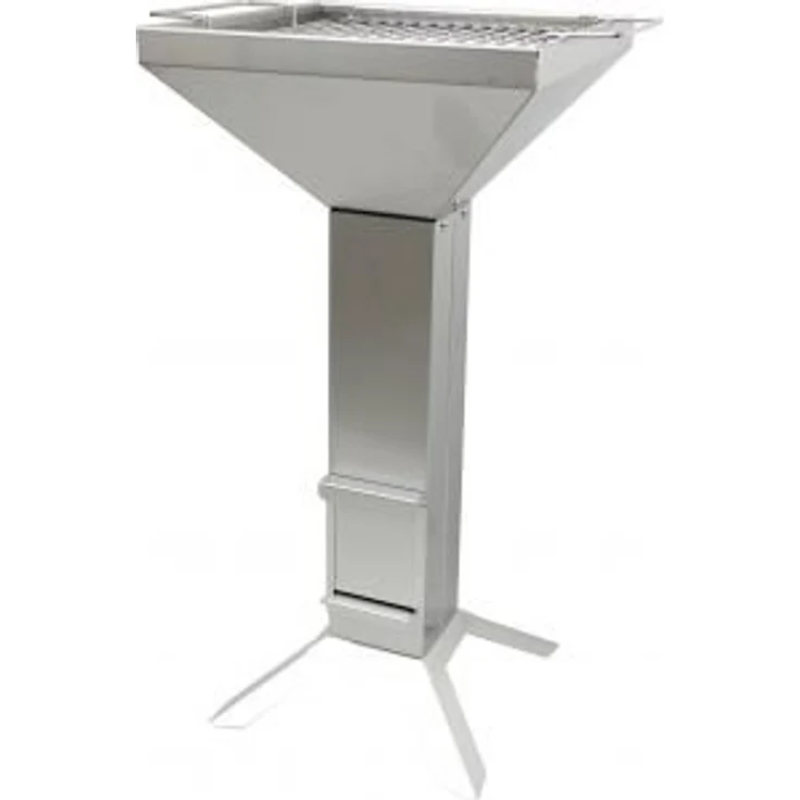 Thüros T2 Säulengrill (TKE 4 F35) Holzkohlegrill, für 4-5 Personen, Grillfläche 35 x 35 cm – Bild 1