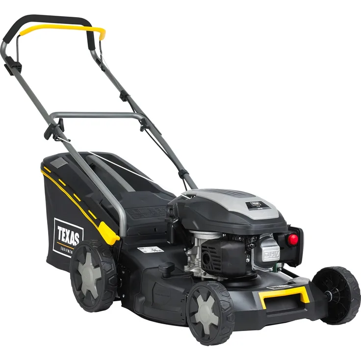 TEXAS Benzin Rasenmäher XT460 4in1 46cm 145cc 3,6PS 4Takt Mulchkit 60l Fangkorb