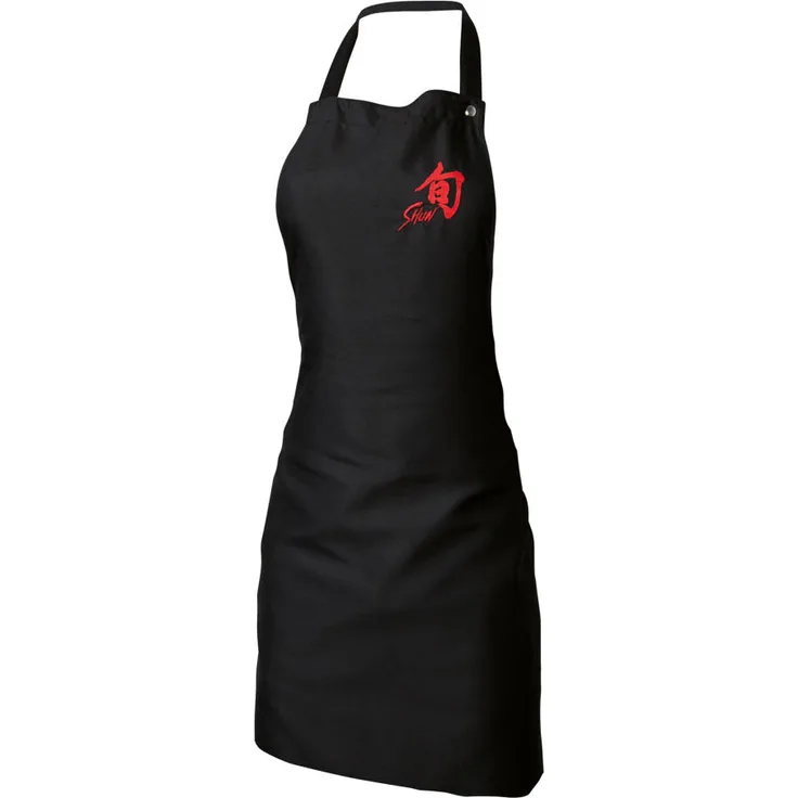 Kai Shun Kochschürze, Schürze, Küchenschürze, Grillschürze, Latzschürze, Schwarz, 43070060