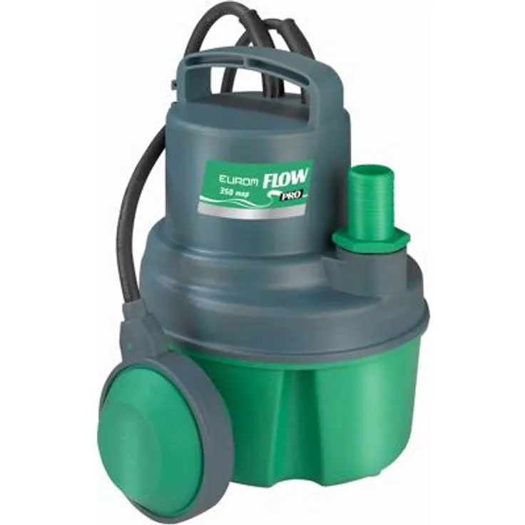 Eurom Flow Pro 350 mop Tauchpumpe, 350W, 5m Tauchtiefe, 35 (261462) Tauchpumpe