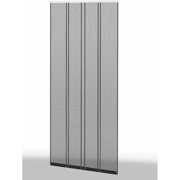 Klemm Lamellenvorhang 100x220cm Profil braun Lamelle anthrazit 101430102-VH