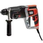 Black+Decker Pneumatischer Bohrhammer KD990KA Kraftvoller SDS-Bohrhammer mit Zweithandgriff und 2,4 J Schlagenergie zum Bohren, Hammerbohren & Meißeln 1 x Schlagbohrhammer 850 W