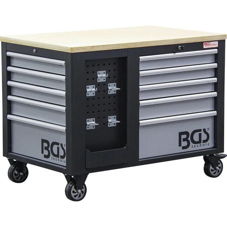 BGS Technic - BGS Werkstattwagen • 2 x 5 Schubladen • 1 Schrank • leer - 4026...
