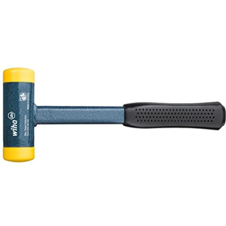 Wiha Schonhammer rückschlagfrei, mittelhart mit Stahlrohrstiel (02124) 35 mm