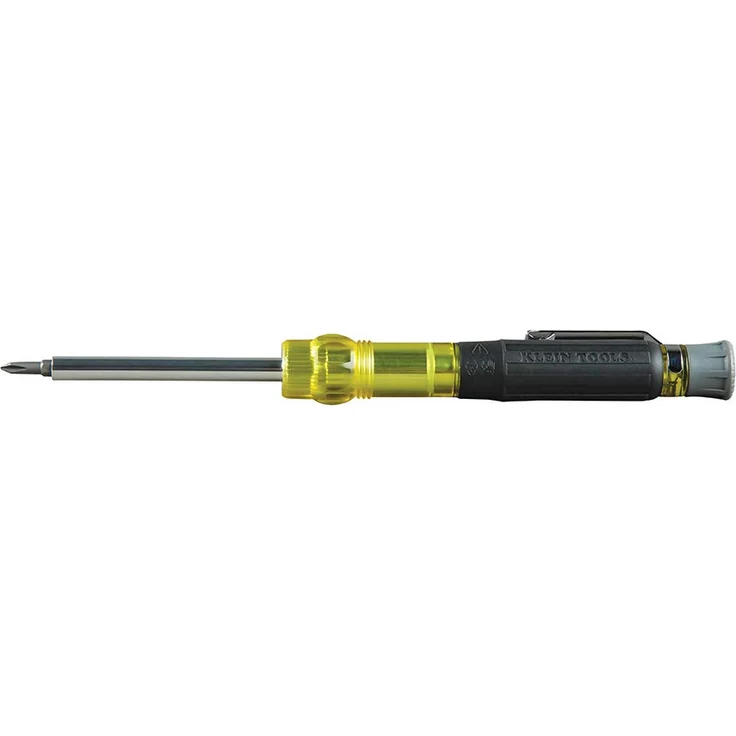 KLEIN TOOLS 32614 Schraubendreher Precision Electronics 4-in-1 Taschenschraubendreher mit Bits für Industrie-Stärke, Original version – Bild 1