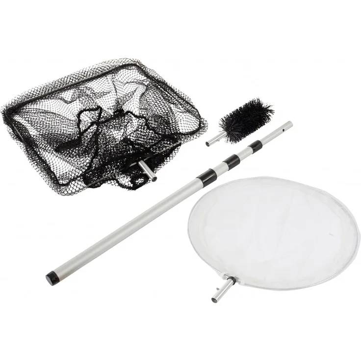 Heissner Teichkescher-Set 3in1'' ''Kescher+Reiniger+Bürste, Teleskop-Stiel - Preisvergleich