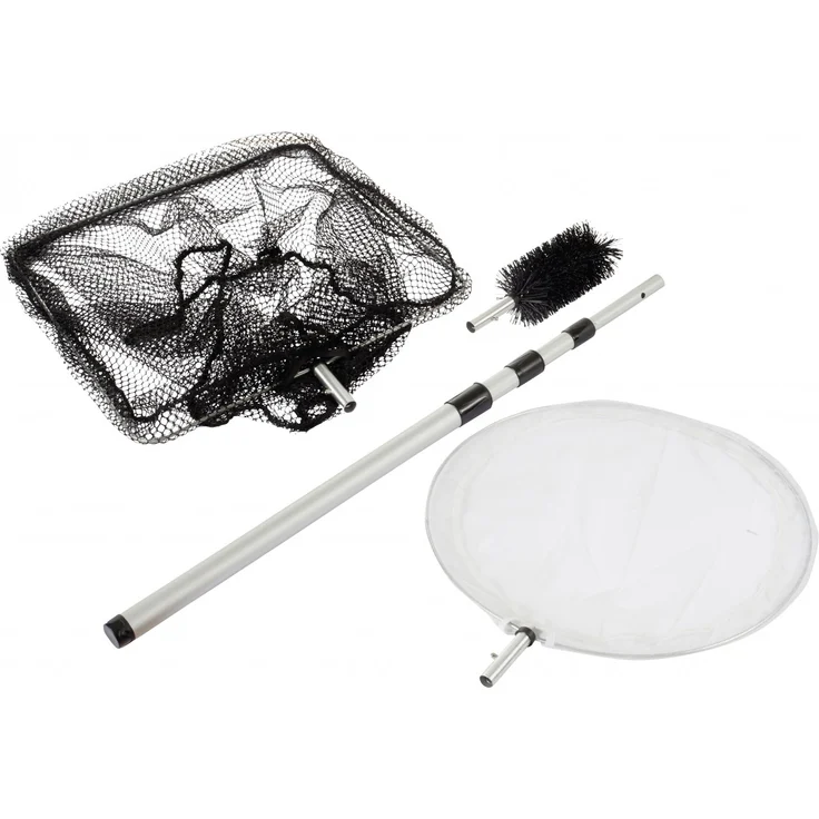 Heissner Teichkescher-Set 3in1'' ''Kescher+Reiniger+Bürste, Teleskop-Stiel - Preisvergleich