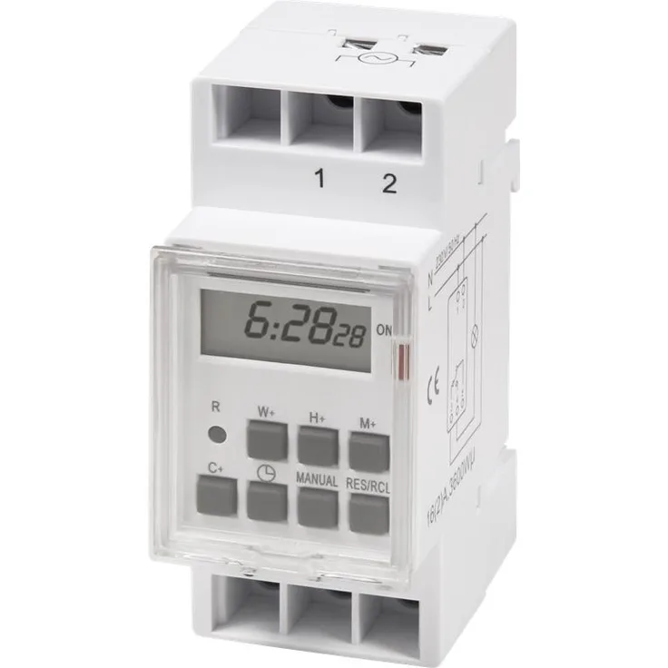 Digitale Zeitschaltuhr McPower STE-3 7 Tage 230V für Schalttafel-Einbau,3600W
