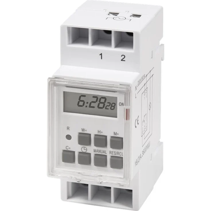 Digitale Zeitschaltuhr McPower STE-3 7 Tage 230V für Schalttafel-Einbau,3600W