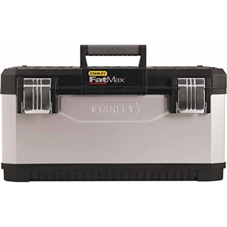 Stanley FatMax Werkzeugkoffer - Werkzeugbox (20'', 50x29x30cm, Trage mit Bi-Material Griff, robuste Box aus Metall-Kunststoff mit rostfreien Schließen, Koffer mit Aussparung) 1-95-615 – Bild 1