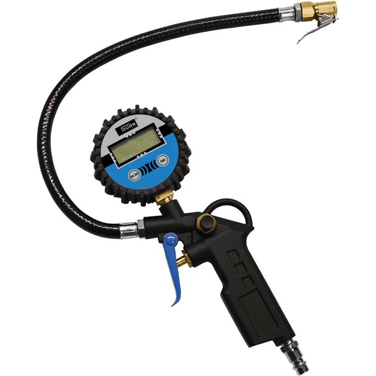 Güde 2823 Digital Reifenfüller 11 E (4-stellige Digitalanzeige, Automatikabschaltung, Anschlussnippel, Luftablassventil)