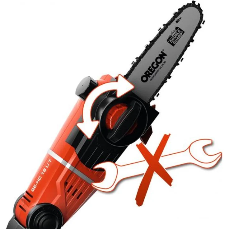 Einhell Akku-Multifunktionswerkzeug GE-HC 18 Li T-Solo Power X-Change PXC - 2-in-1 Heckenschere und Motorsäge, Oregon Schwert, ohne Akku und Ladegerät – Bild 4