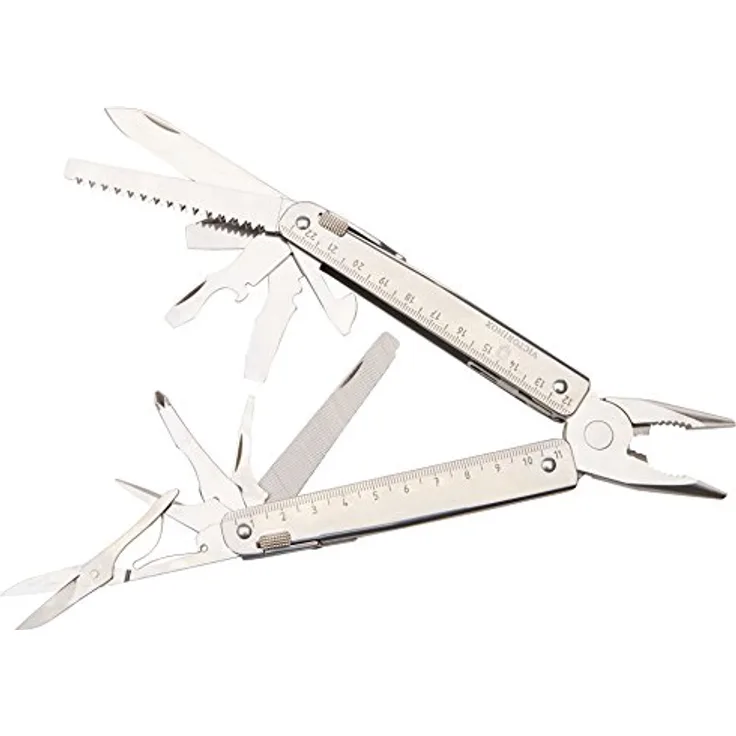 Victorinox Multifunktionswerkzeug SwissTool X Plus Ratchet (38 Funktionen, Etui, Ratsche) silber