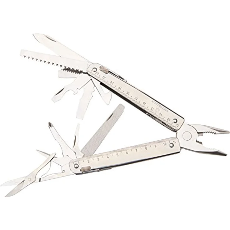Victorinox Multifunktionswerkzeug SwissTool X Plus Ratchet (38 Funktionen, Etui, Ratsche) silber – Bild 1