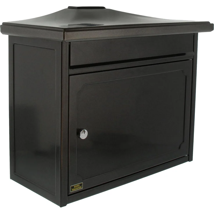 BURG-WÄCHTER, Briefkasten mit Komfort-Tiefe, A4 Einwurf-Format, Verzinkter Stahl, Kopenhagen 882 E, Alteisen – Bild 1