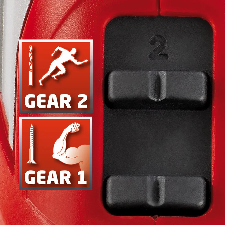 Einhell Akkuschrauber TE-CD 18 Li Set Power X-Change PXC (Li-Ion, 18 V, 2 Gang, 48 Nm, LED-Licht, Koffer, 1,5 Ah Akku und Ladegerät) – Bild 6