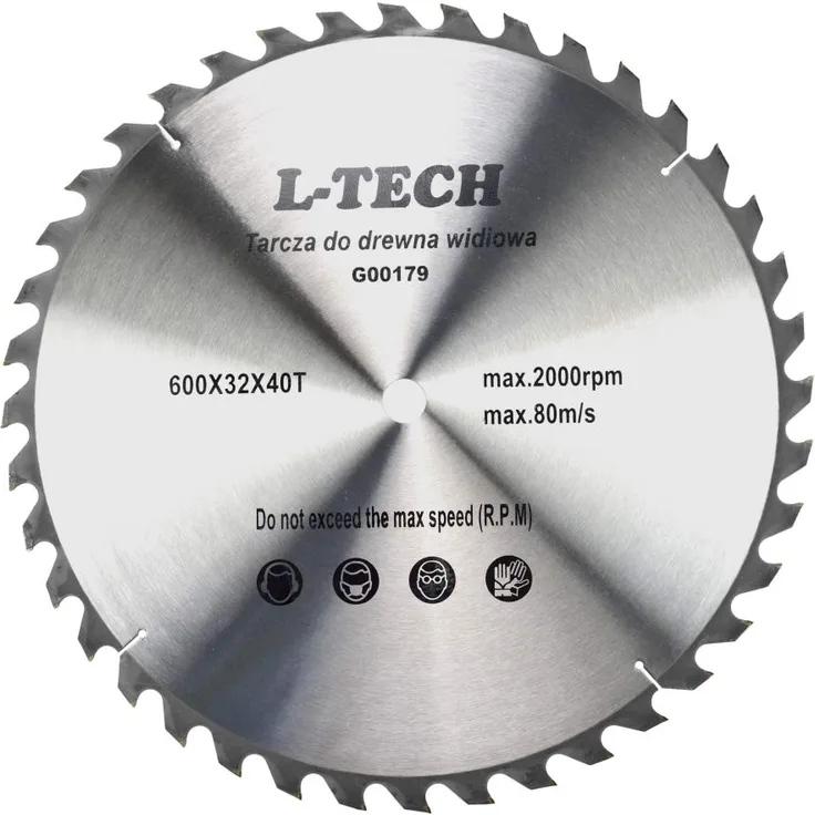 Geko G00170 TCT Kreissägeblatt für Holz 500 mm x 32 mm x 40 t (Pack von 6)