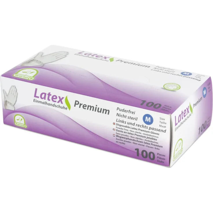 MEDI-INN Premium Latex Handschuhe, puderfrei Größe XL