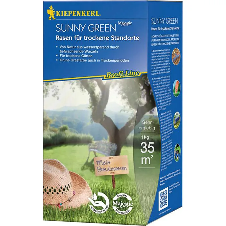 Nebelung, Bruno Profi-Line Sunny Green Rasen für trockene Standorte 1 kg