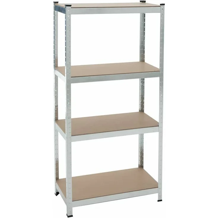 Steckregal Werkstattregal Kellerregal Schwerlastregal Metallregal Lagerregal Verzinkt - 160x80x40cm | 320kg – Bild 1