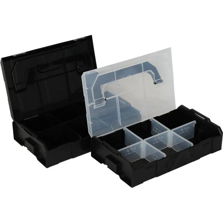 BS Systems L-BOXX Mini opak BSSVerkehrsschwarz mit anthrazitgrauen Koppelhebeln – Bild 3