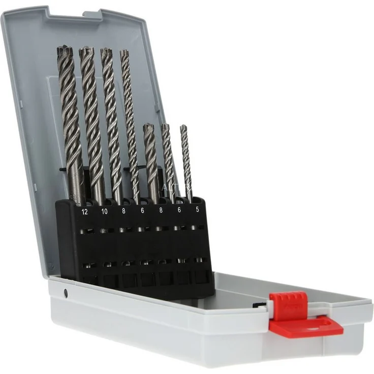 Bosch SDS Bohrer Satz 7tlg Pro Box plus-7X, 5/6/6/8/8/10/12mm – Bild 1