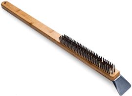 Ooni Reinigungsbürste mit Schaber und Stahlborsten für Pizzaofen und Gasgrill