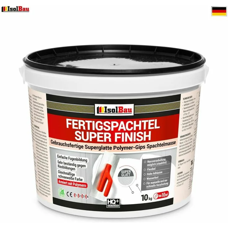 Isolbau - Spachtelmasse 10 kg Fertig Spachtel masse Super Finish Q4 Fugenspachtel Spachtel