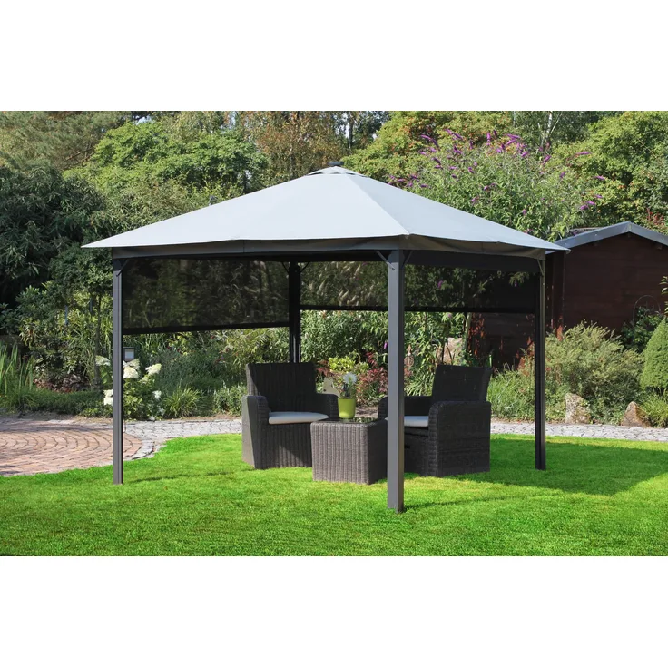 Leco Dachtextil für Solar Pavillon Lina grau