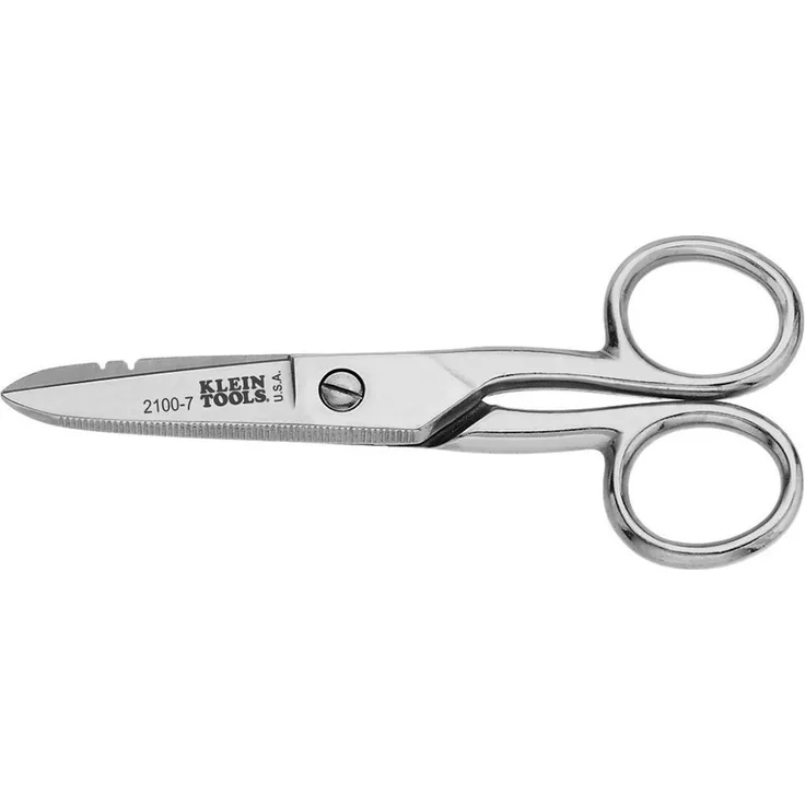 Klein Tools 2100?7 Elektriker-Schere ? Abisolieren Kerben