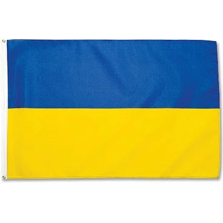 Flaggenking Ukraine Flagge-Fahne - wetterfest, mehrfarbig, 150 x 90 x 1 cm