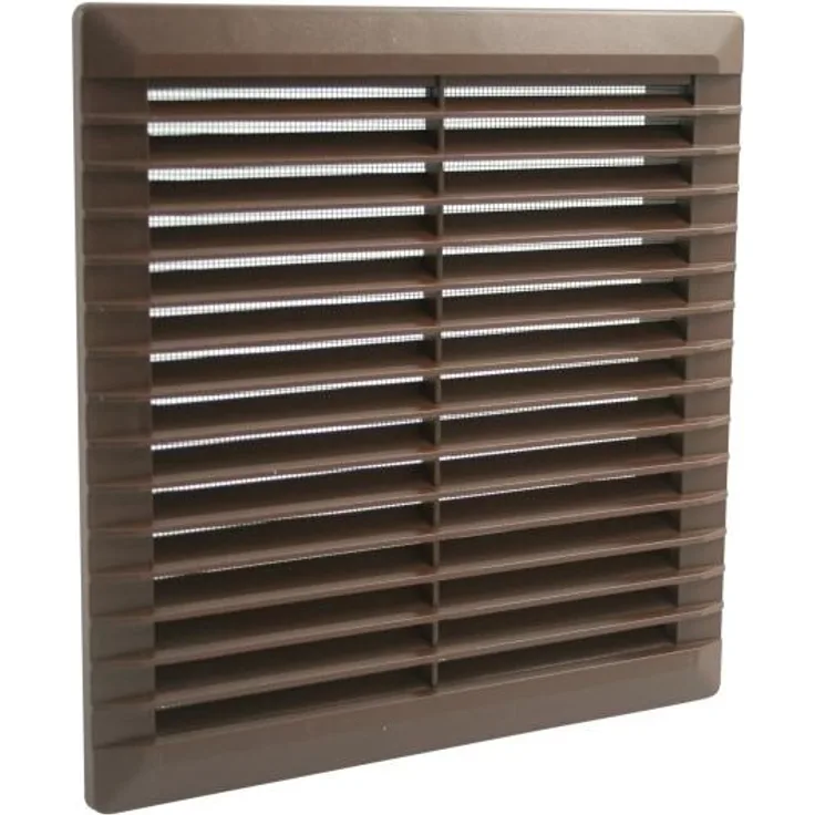 Marley Lüftungsgitter 225 x 225 mm, mit Fliegengitter, weiß