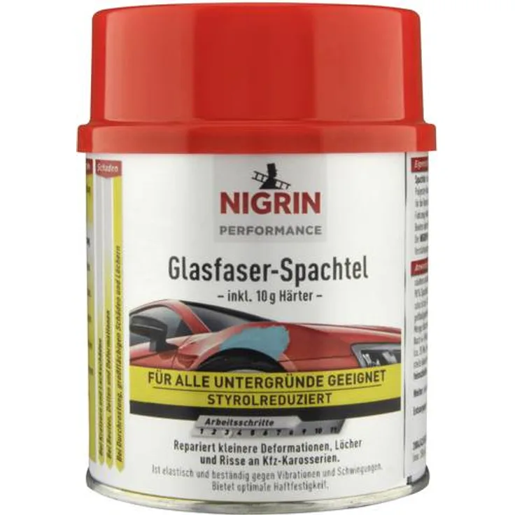 Nigrin Performance 72114 Glasfaser-Spachtel 500g