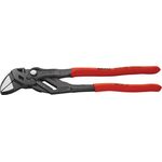 KNIPEX 86 01 300 Zangenschlüssel Zange und Schraubenschlüssel in einem Werkzeug mit rutschhemmendem Kunststoff überzogen schwarz atramentiert 300 mm