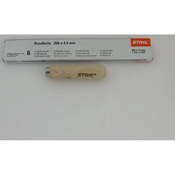 STIHL 5605 771 5506 Rundfeile 6 Stück für Sägeketten 5,5 mm für .404' mit 1 Feilenhalter