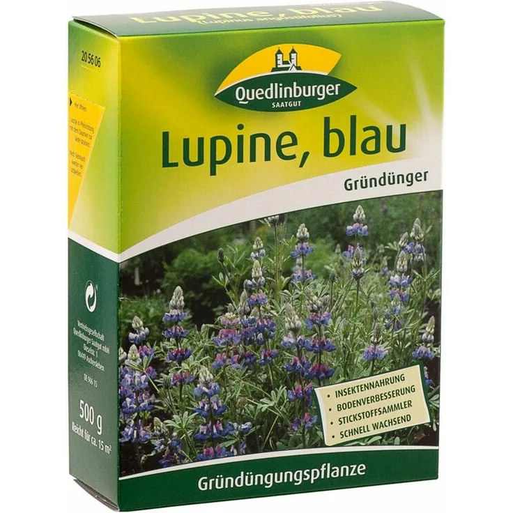 QUEDLINBURGER SAATGUT Quedlinburger Saatgut - Lupine blau, 500 g | Lupinensamen
