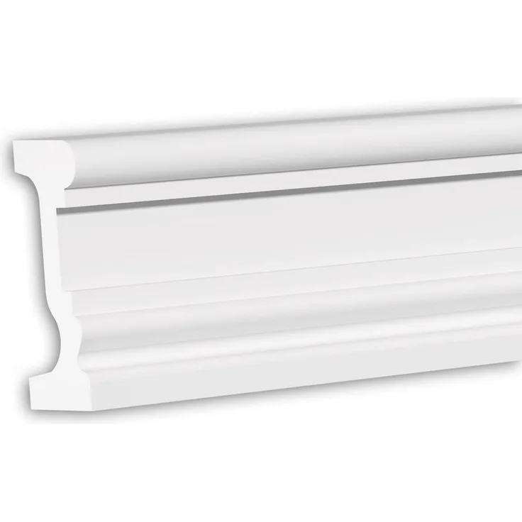 Profhome Decor - Gewände 484004 Fassadenprofil Stuckleiste Fassadenelement Zeitloses Klassisches Design weiß 2 m