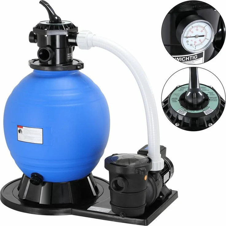 Monzana - Sandfilteranlage Pool Filteranlage 15900 L-h, 6-Wege-Ventil, 60 Liter Tank – Bild 1