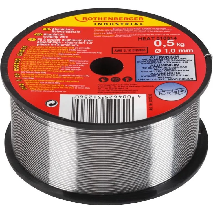 Rothenberger Industrial Aluminium-Schweißdraht, Ø 1,0 mm, 0,5kg Spule