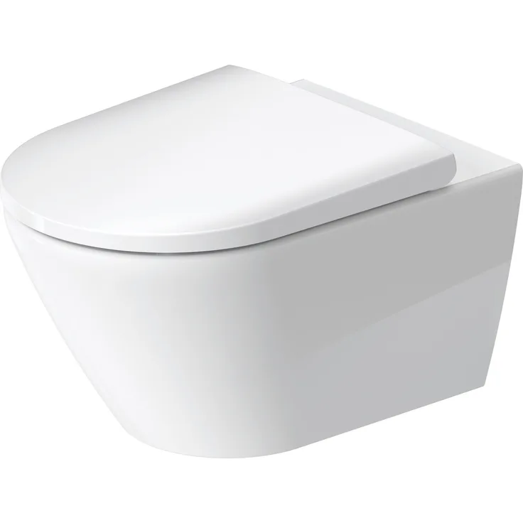 Duravit D-Neo Wand WC, Tiefspüler, spülrandlos, Durafix, 370x540 mm, 257709, Farbe: Weiß - 2577090000