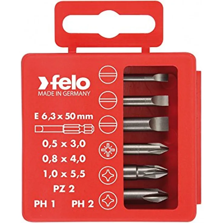 aginco 030 925 16 Profi Bit Set. 6 Bits Box Elektriker