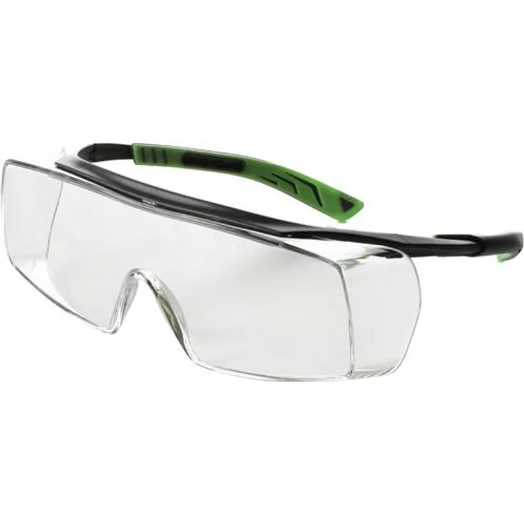 Univet 5X7 5X7-03-11 Überbrille mit Antibeschlag-Schutz, inkl. UV-Schutz Grau, Dunkelgrün DIN EN 166