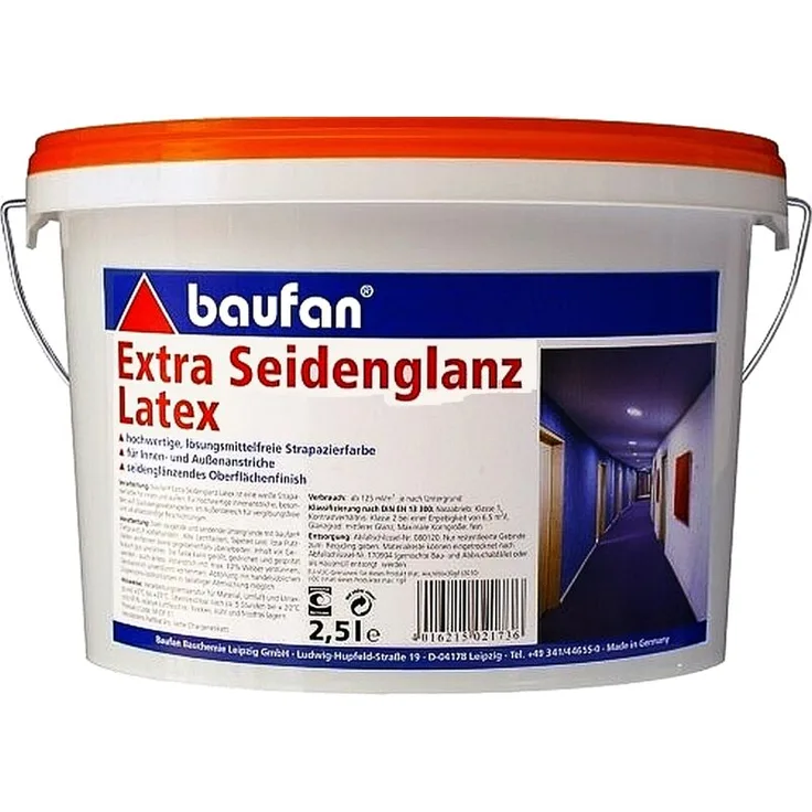 2,5L BAUFAN Extra Seidenglanz Latex E.L.F.
