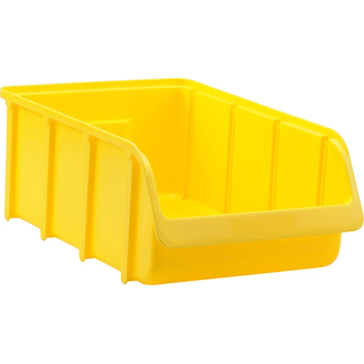 hünersdorff Sichtbox - Stapelbox - Lagerbox in Größe 5, stapelbar, Farbe: Gelb – Bild 1