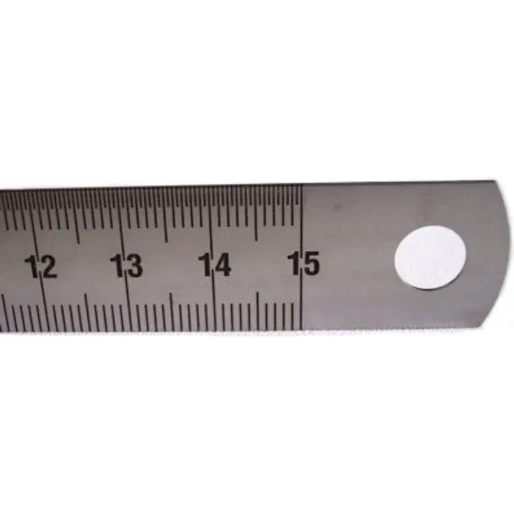 Vogel Stahlmaßstab Typ B (Messbereich 150 mm, rostfrei, deutlich ablesbare Skala, Messwerkzeug Metallbau) 1010020015