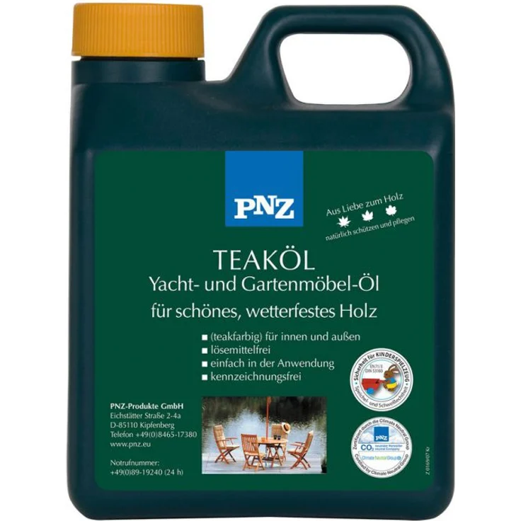 PNZ - PNZ Teak-Öl W (Yacht- und Gartenmöbelöl) (teakfarben) 2,50 l - 05001 - braun – Bild 1